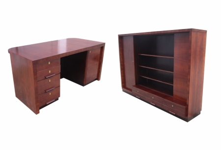 ART DECO komplet gabinetowy z 1930 roku ORYGINAÅ  