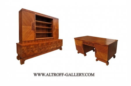 Komplet gabinetowy ART DECO z 1930 roku.