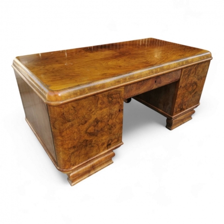 Biurko gabinetowe Art Deco. dwustronne. Wolnostojace.